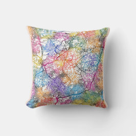 Kaart van Ibadan Nigeria Kussen