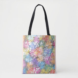 Kaart van Ibadan Nigeria Tote Bag