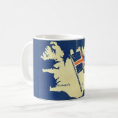  kaart van IceLand Mok (Voorkant links)