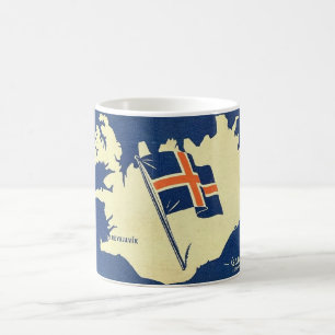  kaart van IceLand Mok