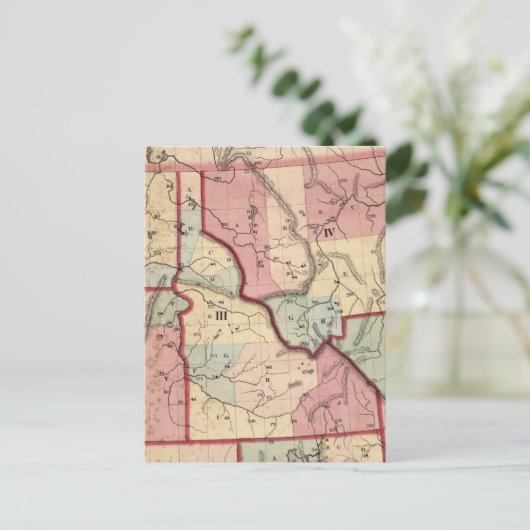  kaart van Idaho (1866) (Staand voorkant)