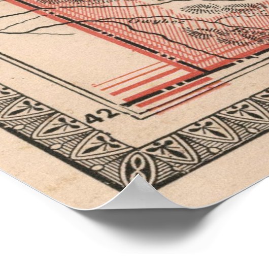  kaart van Idaho (1883) Poster (Hoek)