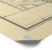  kaart van Idaho (1891) Poster (Hoek)