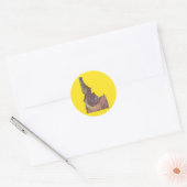 Kaart van Idaho Sticker (Envelop)
