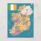 kaart van Ierland (Voorkant)