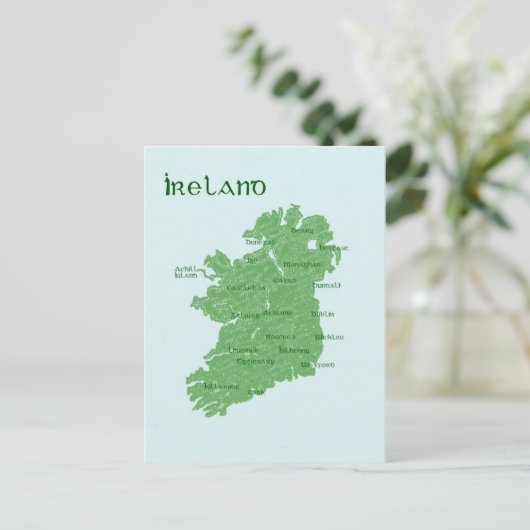 Kaart van Ierland (Staand voorkant)