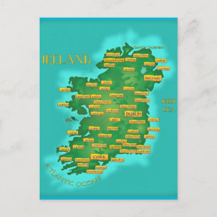 Kaart van Ierland