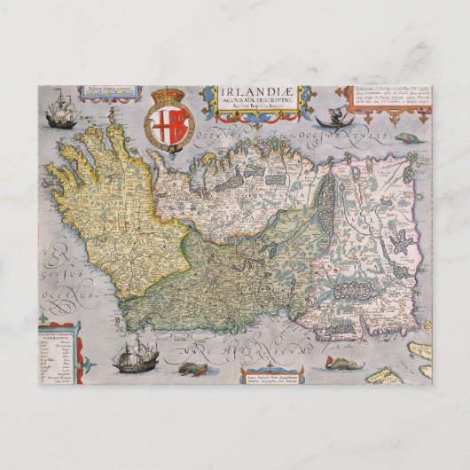 Kaart van Ierland (Voorkant)