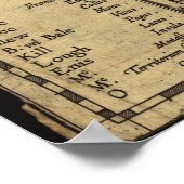  kaart van Ierland (1606) Poster (Hoek)