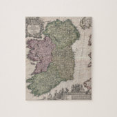  kaart van Ierland (1716) Legpuzzel (Verticaal)