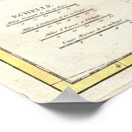  kaart van Ierland (1771) Poster (Hoek)