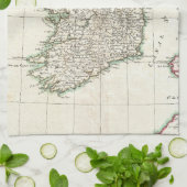  kaart van Ierland (1771) Theedoek (Gevouwen)