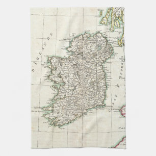 kaart van Ierland (1771) Theedoek