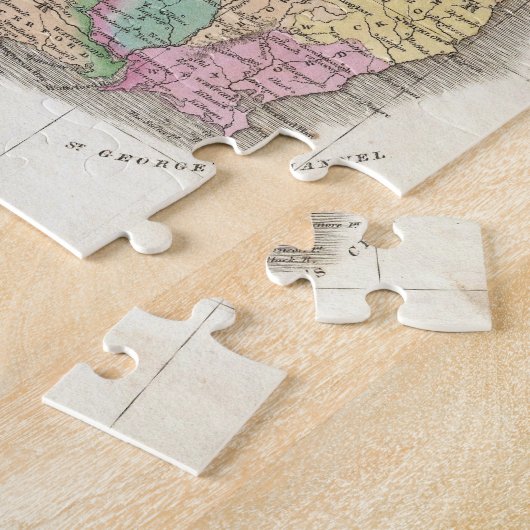  kaart van Ierland (1827) Legpuzzel (Zijkant)