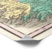 kaart van Ierland (1827) Poster (Hoek)