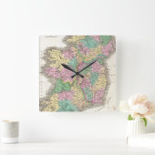  kaart van Ierland (1827) Vierkante Klok (Huis)