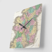  kaart van Ierland (1827) Vierkante Klok (Hoek)