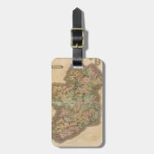 kaart van Ierland (1831) Bagagelabel (Voorkant verticaal)