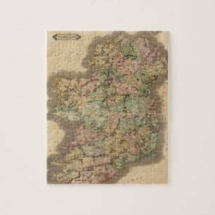  kaart van Ierland (1831) Legpuzzel