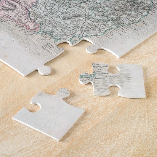  kaart van Ierland (1850) Legpuzzel (Zijkant)