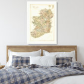 kaart van Ierland 1862 Canvas (Insitu (Slaapkamer))