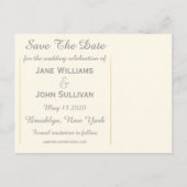 Kaart van Ierland 1862 Huwelijk Save The Date (Achterkant)