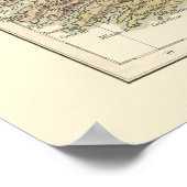  kaart van Ierland 1862 Poster (Hoek)