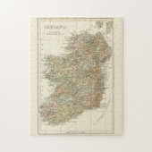kaart van Ierland 1862 Puzzle Legpuzzel (Verticaal)