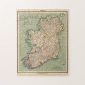  kaart van Ierland (1888) Legpuzzel (Verticaal)