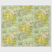  kaart van Ierland Circa 1603-1714 Craft Gift Cadeaupapier (Vlak)