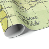  kaart van Ierland Circa 1603-1714 Craft Gift Cadeaupapier (Rol Hoek)