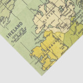 kaart van Ierland Circa 1603-1714 ontkoppeling Tissuepapier (Detail)