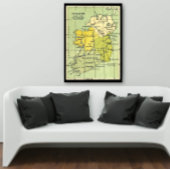  kaart van Ierland Circa 1603-1714 Poster