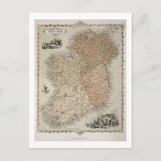 Kaart van Ierland, gepubliceerd onder c.1850 (hand (Voorkant)