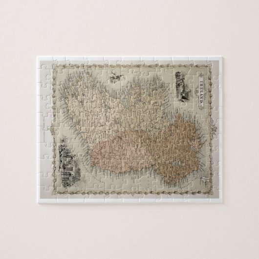 Kaart van Ierland, gepubliceerd onder c.1850 (hand Legpuzzel (Horizontaal)
