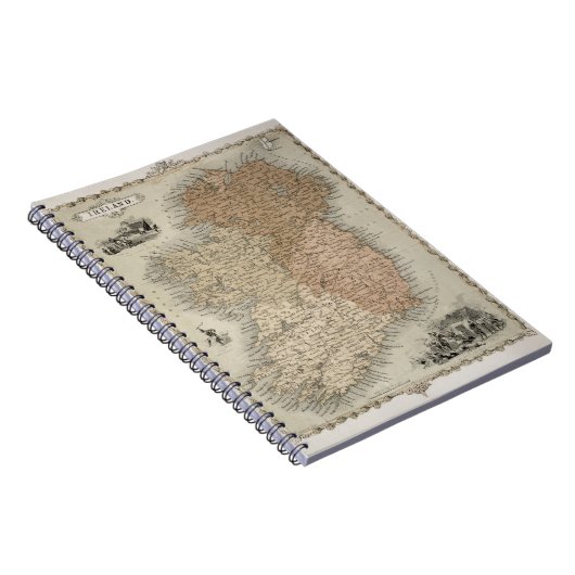 Kaart van Ierland, gepubliceerd onder c.1850 (hand Notitieboek (Rechterzijde)