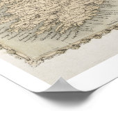 Kaart van Ierland, gepubliceerd onder c.1850 (hand Poster (Hoek)