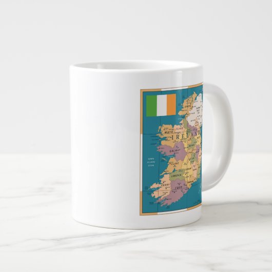  kaart van Ierland Grote Koffiekop (Voorkant rechts)
