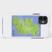 Kaart van Ierland iPhone-case Case-Mate iPhone Case (Achterkant (horizontaal))