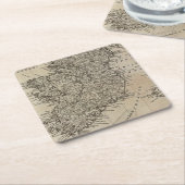 Kaart van Ierland Kartonnen Onderzetters (Schuin)