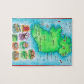 Kaart van Ierland Legpuzzel (Horizontaal)