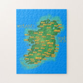Kaart van Ierland Legpuzzel (Verticaal)
