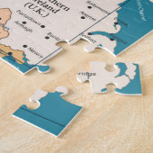 kaart van Ierland Legpuzzel (Zijkant)