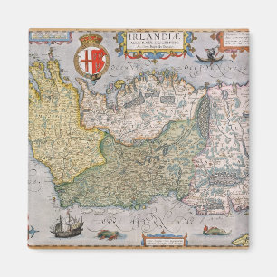 Kaart van Ierland Magneet