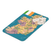  kaart van Ierland Magneet (Linkerzijde)