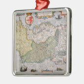Kaart van Ierland Metalen Ornament (Links)