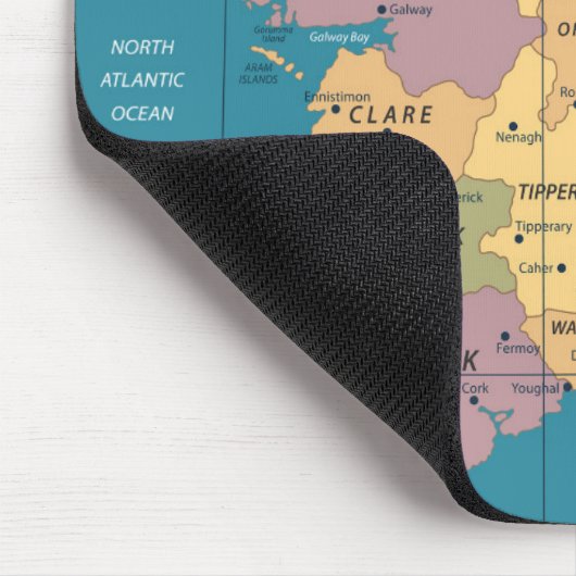  kaart van Ierland Muismat (Hoek)