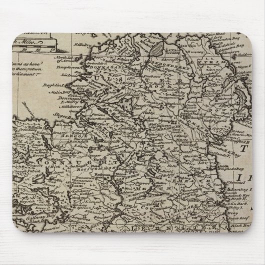 Kaart van Ierland Muismat (Voorkant)