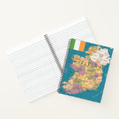  kaart van Ierland Notitieboek (Binnen)