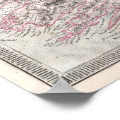 kaart van Ierland Poster (Hoek)